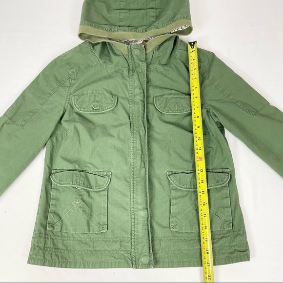3/$25 Roxy Army Green Canvas Bomber Jacket Small Lightweight Coat Small - Picture 8 of 8